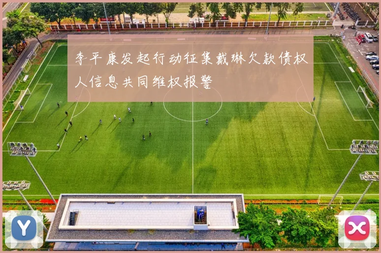 李平康发起行动征集戴琳欠款债权人信息共同维权报警